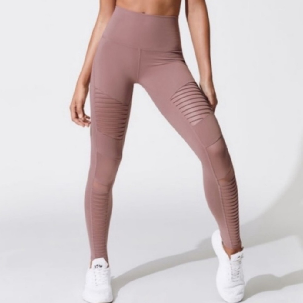 ALO Yoga Dusty Rose High-Waisted Leggings